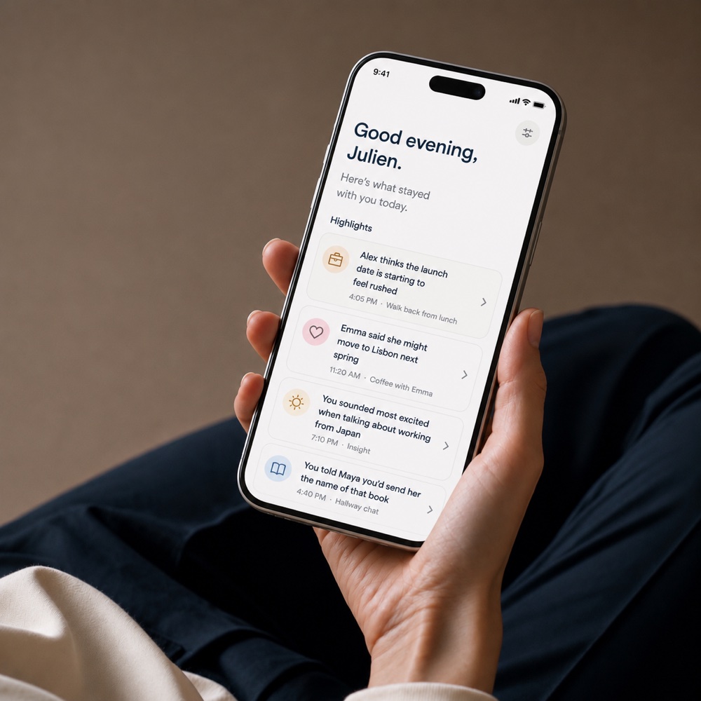 The Larkin app showing the day's highlights